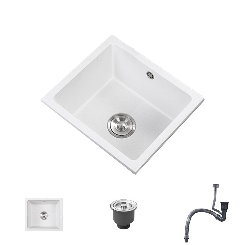 Modern Style Kitchen Sink Noise-cancelling Design Quartz Kitchen Sink