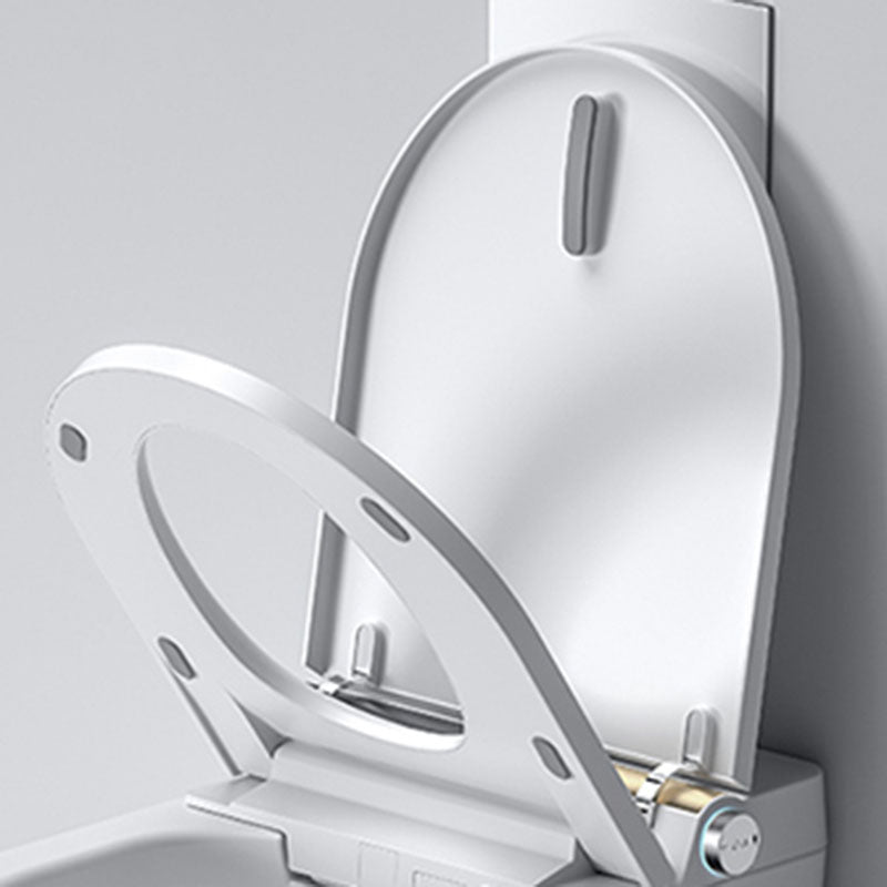 Modern 11.8" H Electronic Elongated Toilet Wall Mounted Bidet