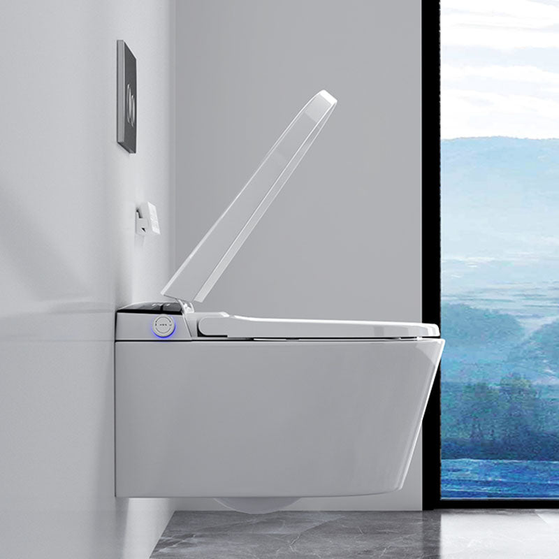 Electronic Elongated Toilet Wall Mounted Bidet with Heated Seat