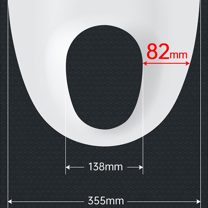 Contemporary 14.9" H Electronic Elongated Toilet Wall Mounted Bidet