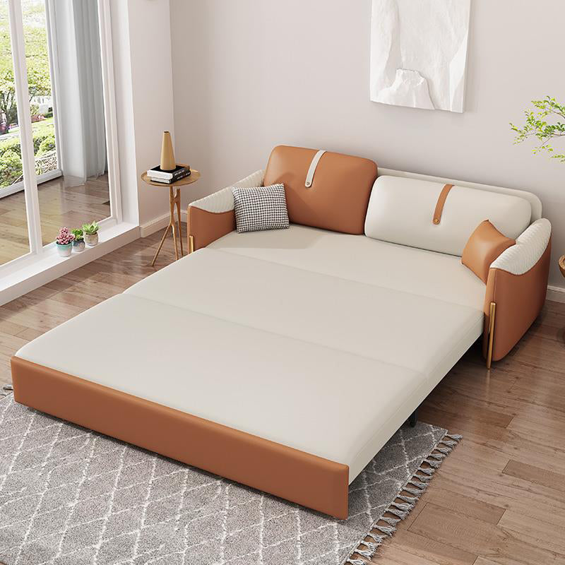 32" Wide Glam Futon Sofa Bed Pillow Included Futon Sleeper Sofa