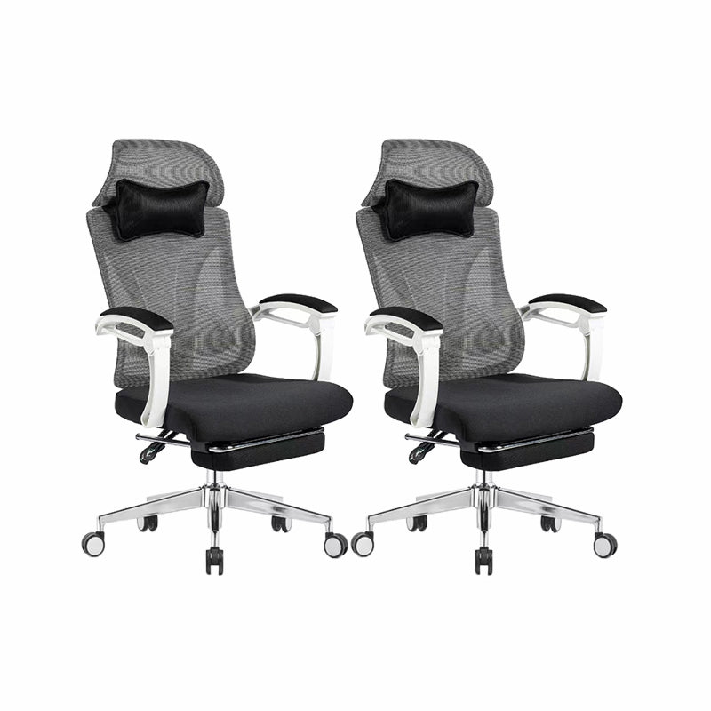 Modern Office Chair Adjustable Seat Height Padded Arms Desk Chair with Wheels