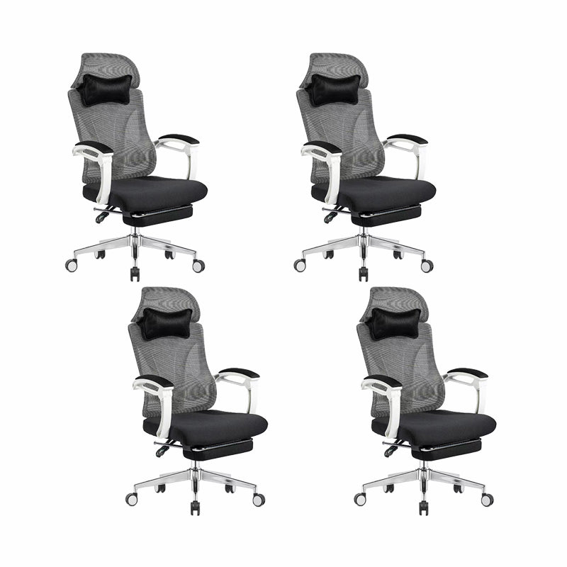 Modern Office Chair Adjustable Seat Height Padded Arms Desk Chair with Wheels