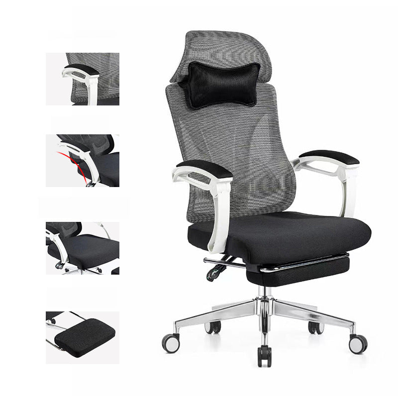 Modern Office Chair Adjustable Seat Height Padded Arms Desk Chair with Wheels