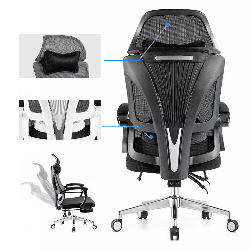 Modern Office Chair Adjustable Seat Height Padded Arms Desk Chair with Wheels