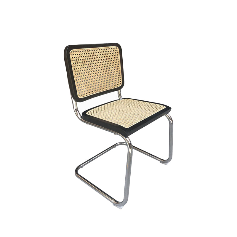 Contemporary No Arm Desk Chair No Wheels Task Chair for Office