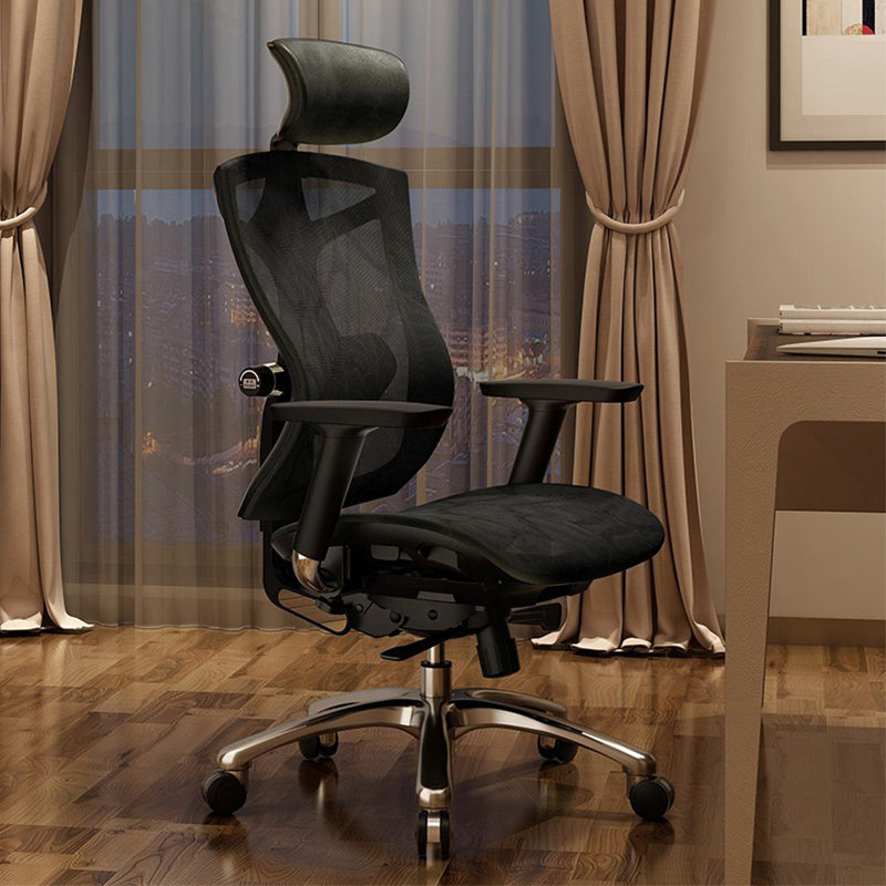 Modern Swivel Chair Adjustable Seat Height Removable Arms Office Chair with Wheels