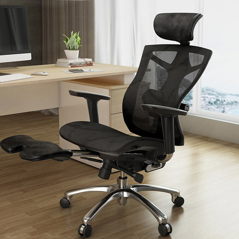 Modern Swivel Chair Adjustable Seat Height Removable Arms Office Chair with Wheels