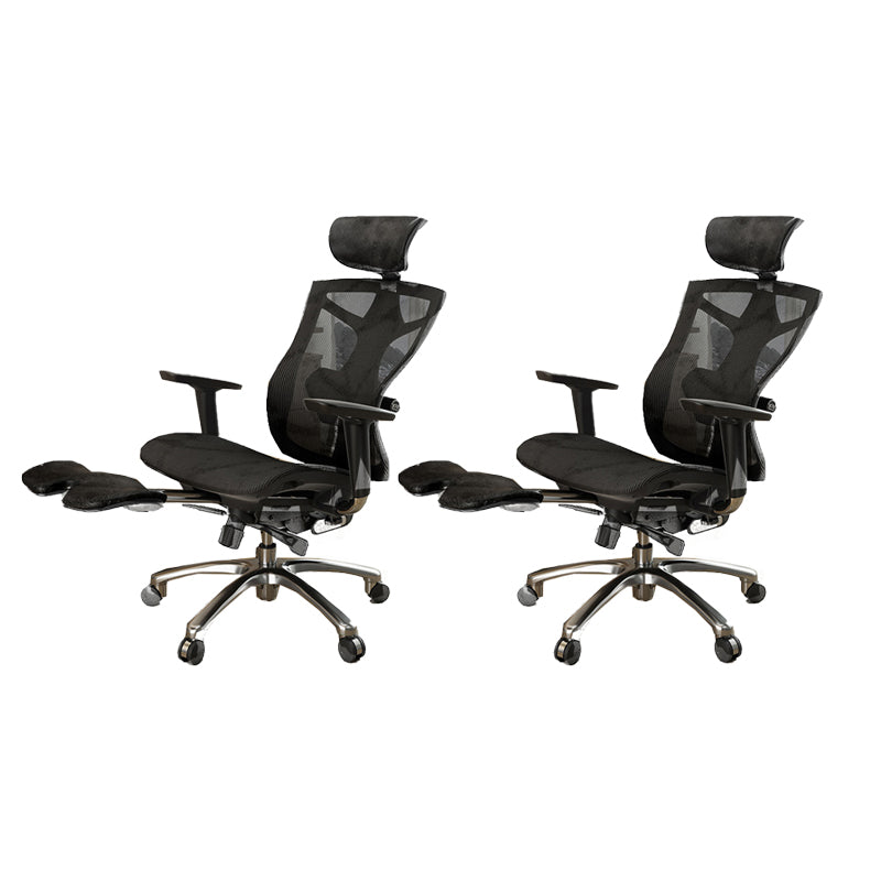 Modern Swivel Chair Adjustable Seat Height Removable Arms Office Chair with Wheels