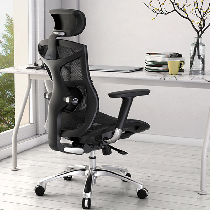 Modern Swivel Chair Adjustable Seat Height Removable Arms Office Chair with Wheels