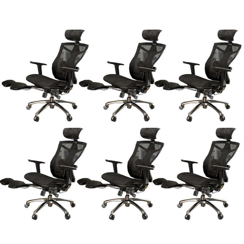 Modern Swivel Chair Adjustable Seat Height Removable Arms Office Chair with Wheels