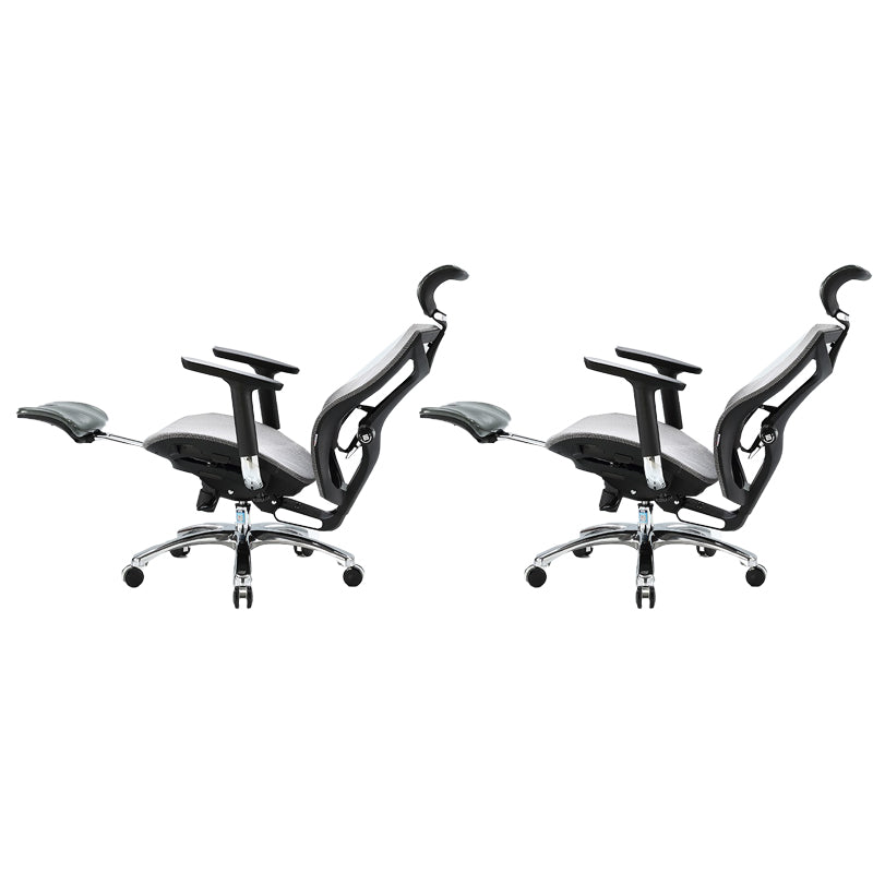 Modern Swivel Chair Adjustable Seat Height Removable Arms Office Chair with Wheels