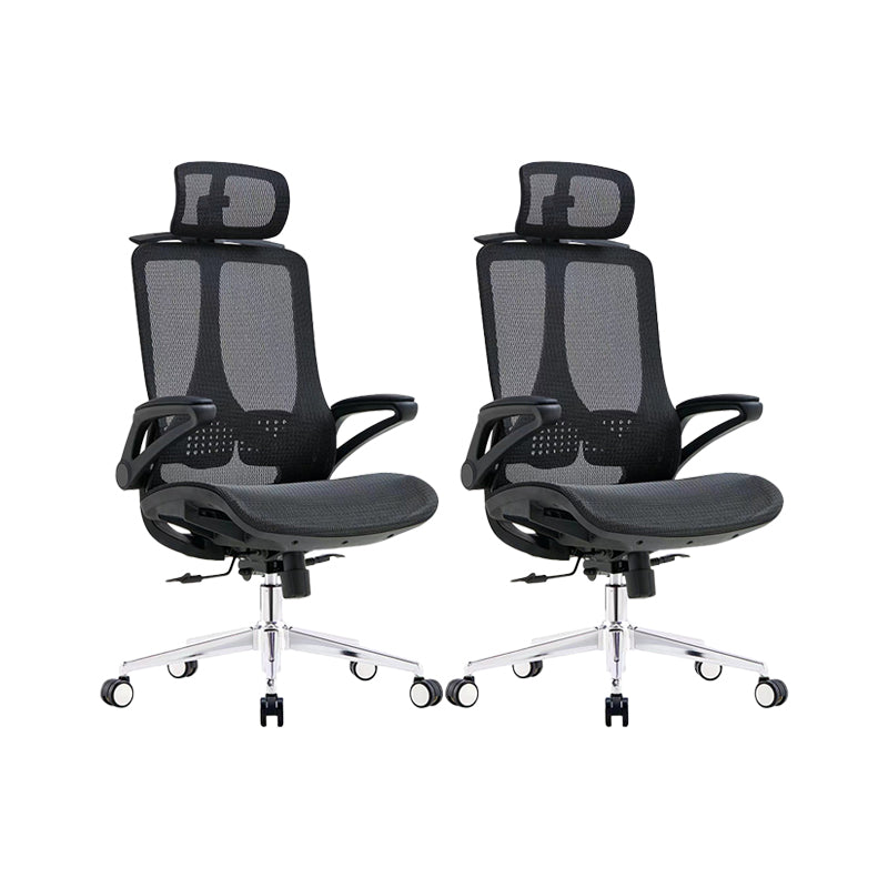 Modern Office Chair Breathable AirGrid Padded Arms Desk Chair with Wheels