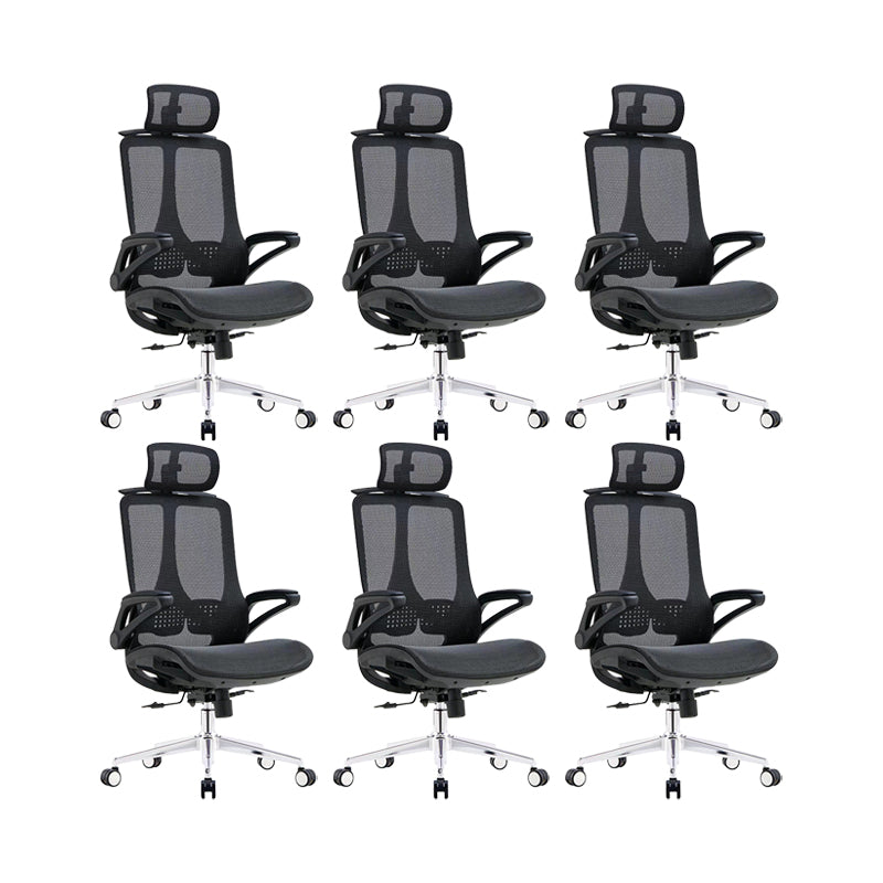 Modern Office Chair Breathable AirGrid Padded Arms Desk Chair with Wheels