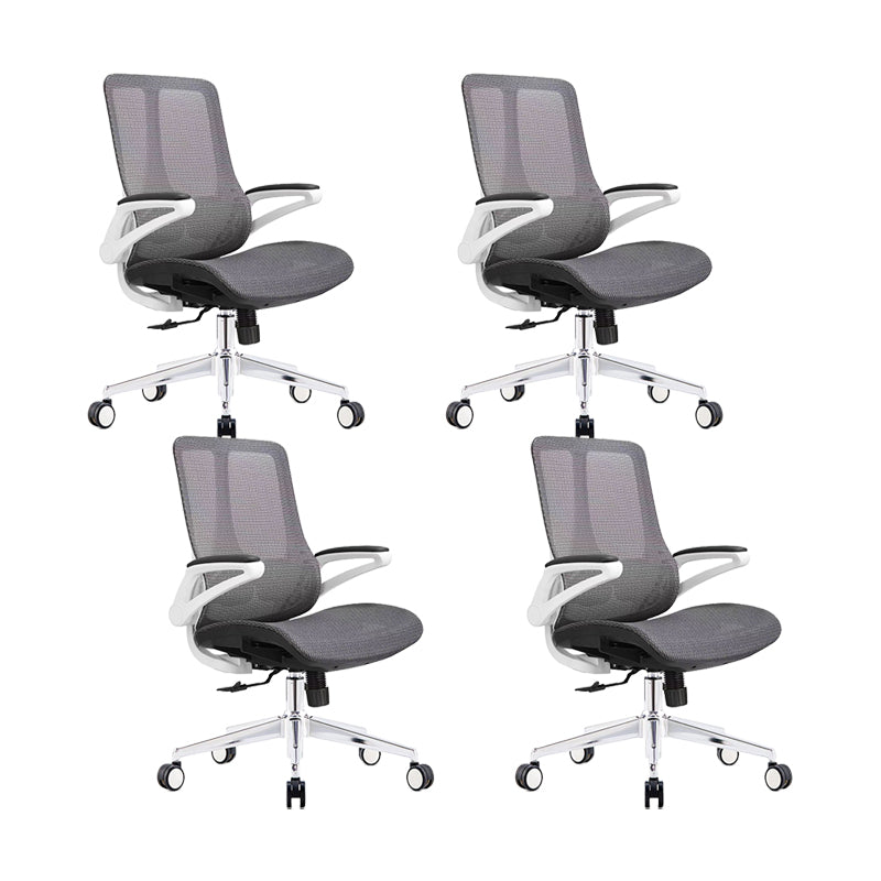 Modern Office Chair Breathable AirGrid Padded Arms Desk Chair with Wheels