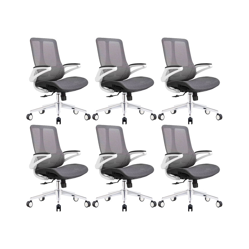 Modern Office Chair Breathable AirGrid Padded Arms Desk Chair with Wheels