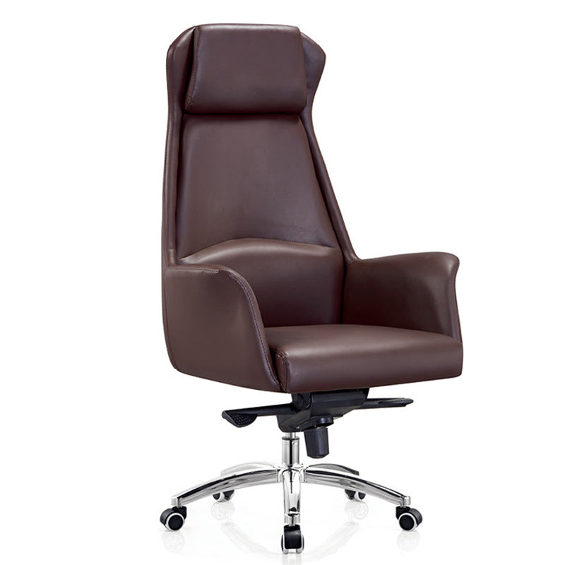 Modern Office Chair Adjustable Seat Height No Distressing Desk Chair with Wheels