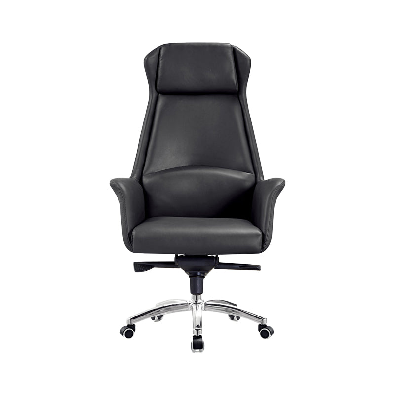 Modern Office Chair Adjustable Seat Height No Distressing Desk Chair with Wheels