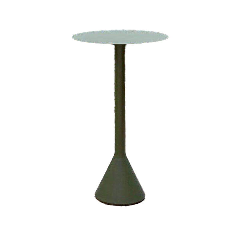 Green Metal Bar Table Industrial Water Resistant Table for Outdoor