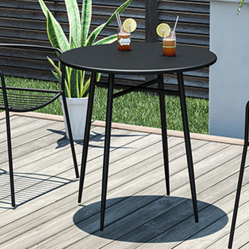 Metal Bistro Table 27.55" Wide Contemporary Round/Square Table