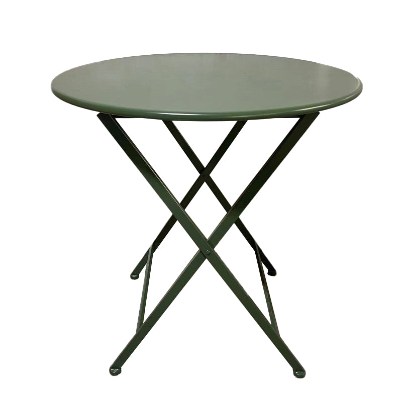 Metal Bistro Table 27.55" Wide Contemporary Round/Square Table