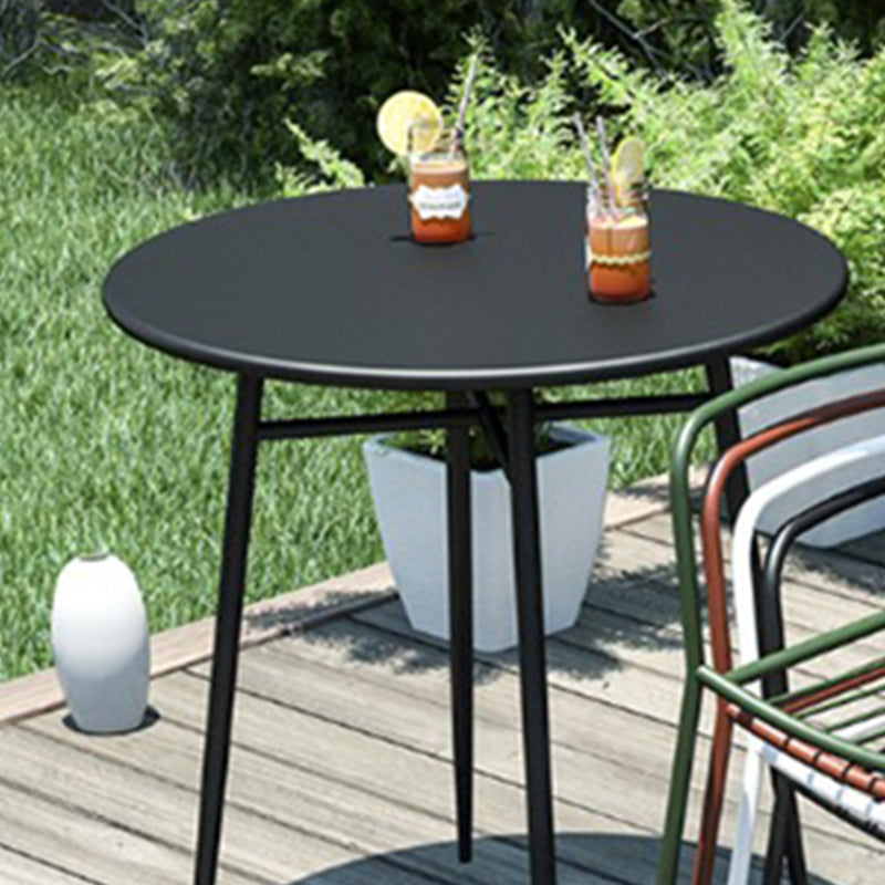 Metal Bistro Table 27.55" Wide Contemporary Round/Square Table