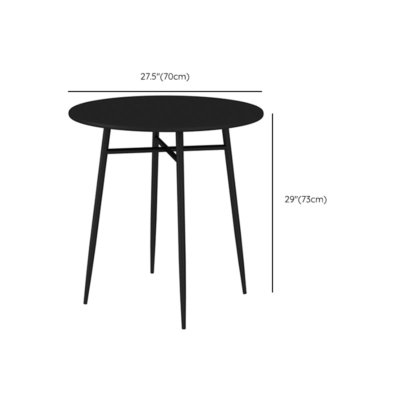 Metal Bistro Table 27.55" Wide Contemporary Round/Square Table