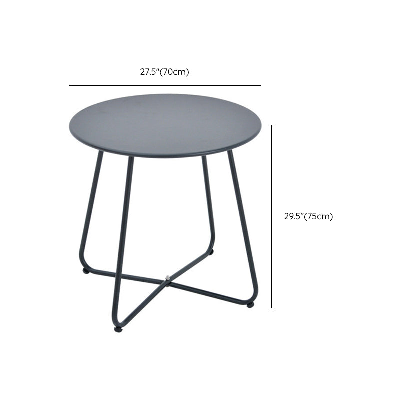 Metal Bistro Table 27.55" Wide Contemporary Round/Square Table