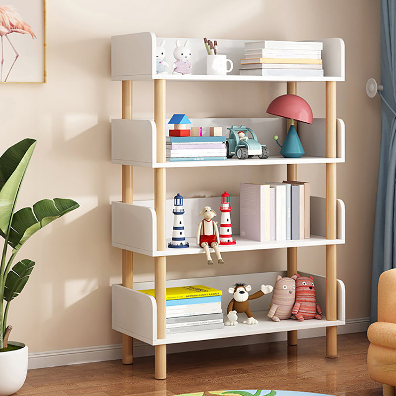 Modern Bookshelf Open Back Engineered Wood Bookshelf with Shelves for Home Office