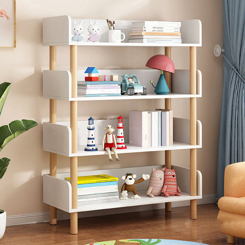 Modern Bookshelf Open Back Engineered Wood Bookshelf with Shelves for Home Office