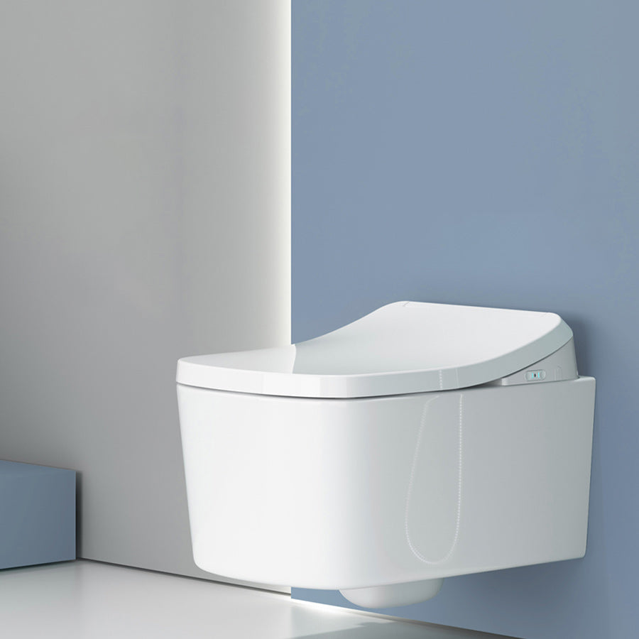 Contemporary Wall Mounted Bidet Warm Air Dryer Vitreous China Bidets