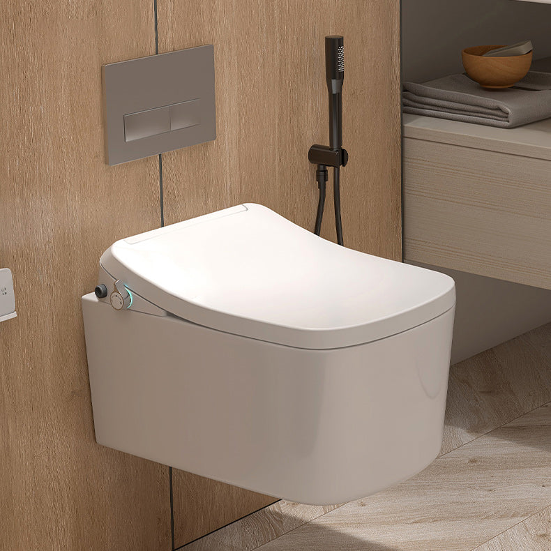 Contemporary Wall Mounted Bidet Warm Air Dryer Vitreous China Bidets