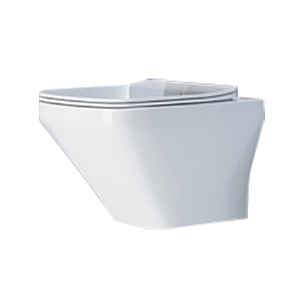 Contemporary Wall Mounted Bidet Warm Air Dryer Vitreous China Bidets