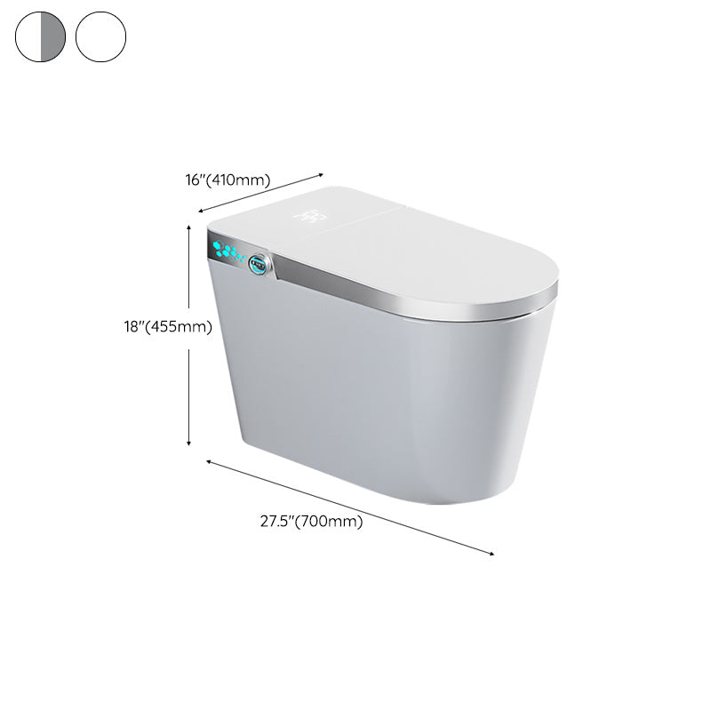 Water Pressure Control Floor Standing Bidet in White Deodorizing