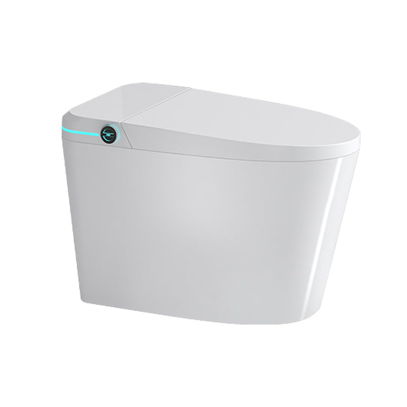 Elongated Smart Bidet White Ceramic One-Piece Smart Toilet Bidet