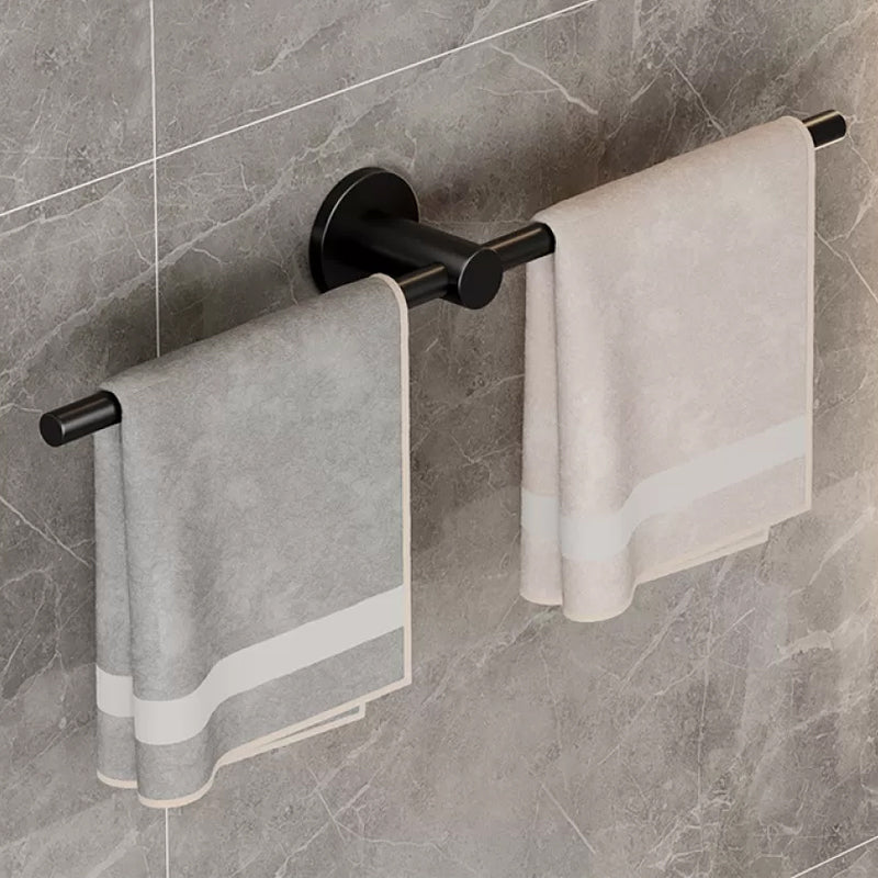 2-Piece Modern Bathroom Accessory Set Stainless Steel Towel Bar