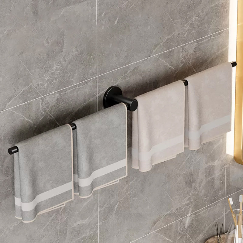 2-Piece Modern Bathroom Accessory Set Stainless Steel Towel Bar