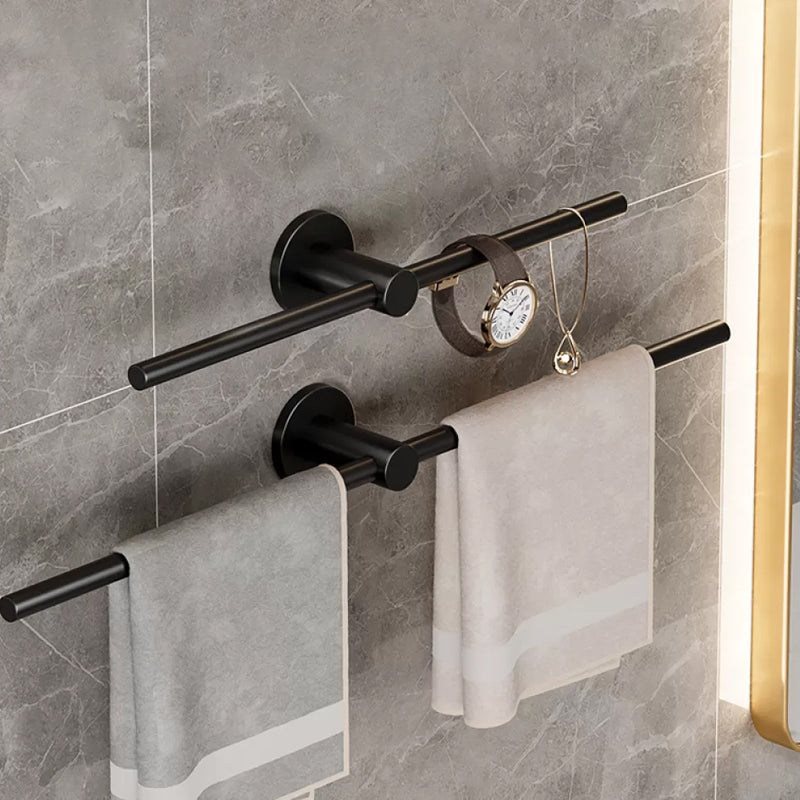 2-Piece Modern Bathroom Accessory Set Stainless Steel Towel Bar