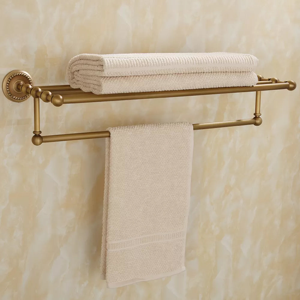 5-Piece Traditional Bathroom Accessory As Individual Or As a Set in Brushed Brass