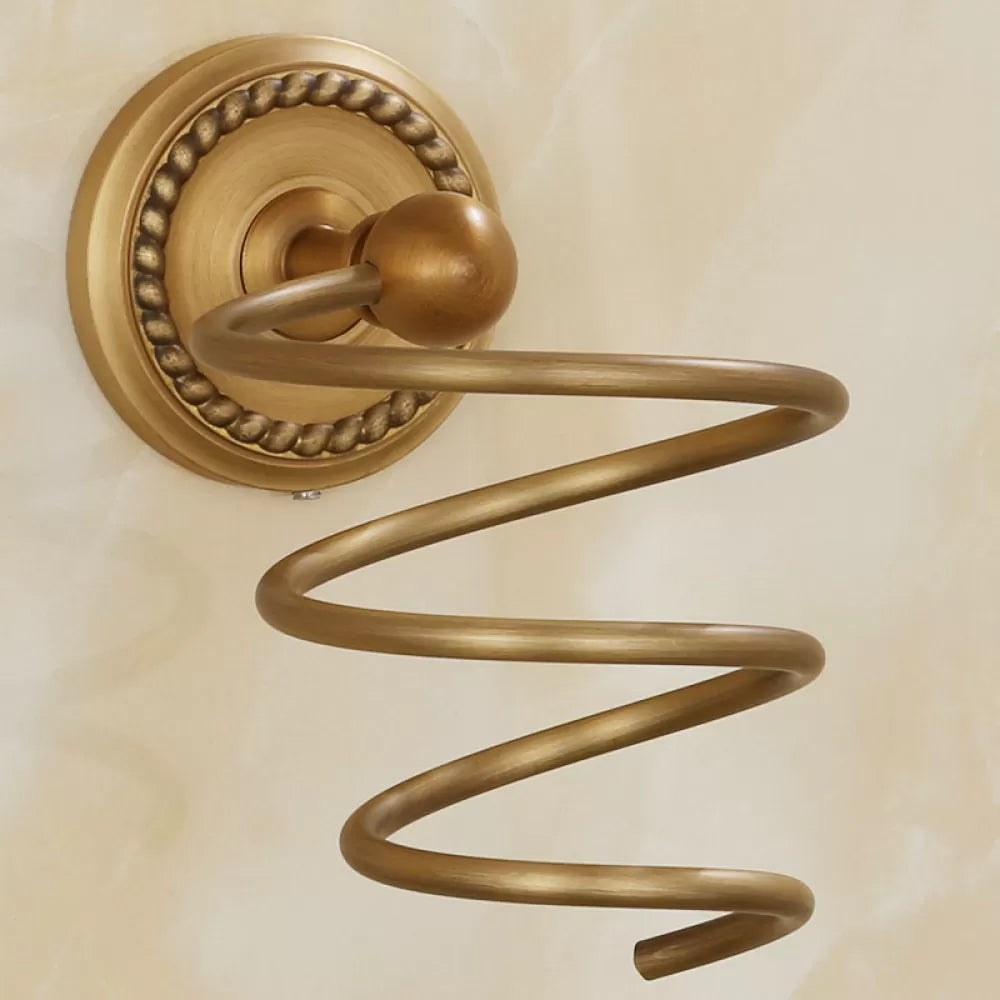 5-Piece Traditional Bathroom Accessory As Individual Or As a Set in Brushed Brass