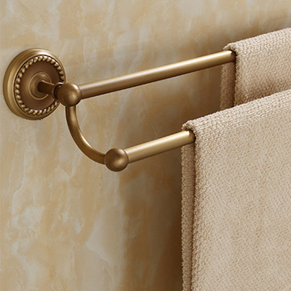 5-Piece Traditional Bathroom Accessory As Individual Or As a Set in Brushed Brass