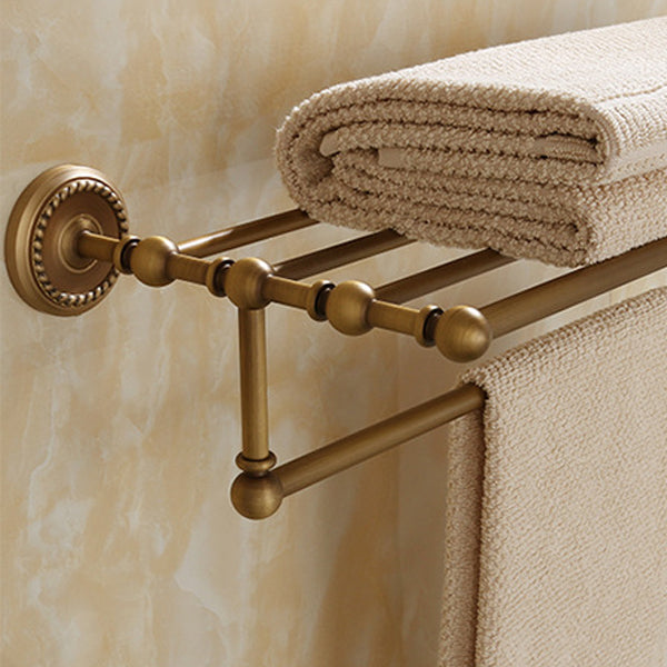 5-Piece Traditional Bathroom Accessory As Individual Or As a Set in Brushed Brass