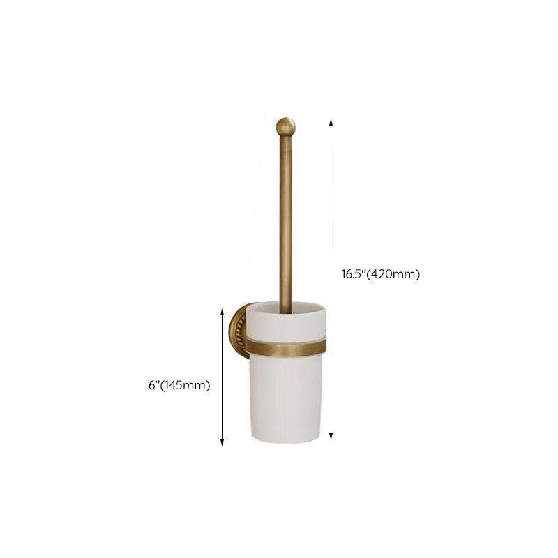 5-Piece Traditional Bathroom Accessory As Individual Or As a Set in Brushed Brass