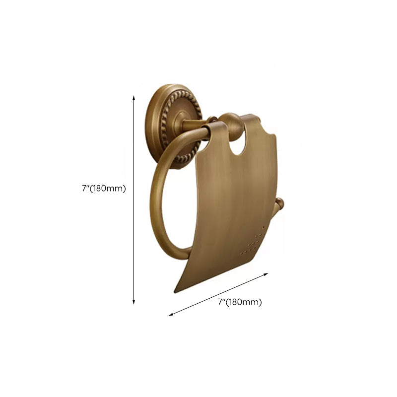 5-Piece Traditional Bathroom Accessory As Individual Or As a Set in Brushed Brass