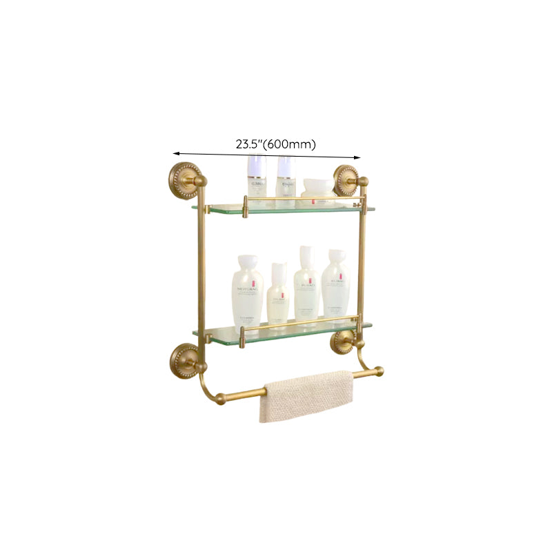 5-Piece Traditional Bathroom Accessory As Individual Or As a Set in Brushed Brass