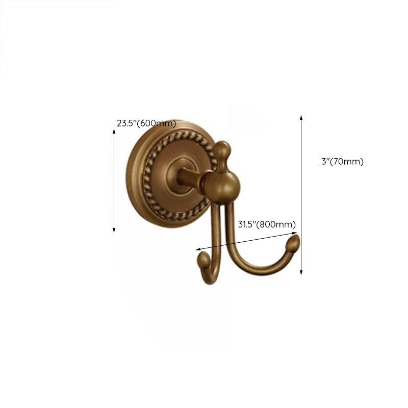 5-Piece Traditional Bathroom Accessory As Individual Or As a Set in Brushed Brass