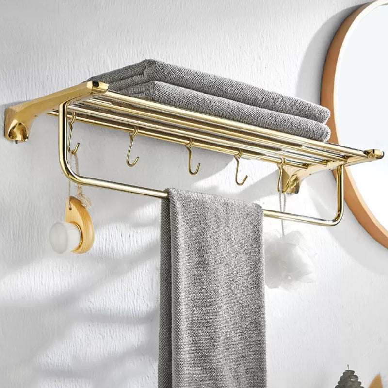 Traditional Bathroom Hardware Gold Bath Shelf Bathroom Accessory Kit