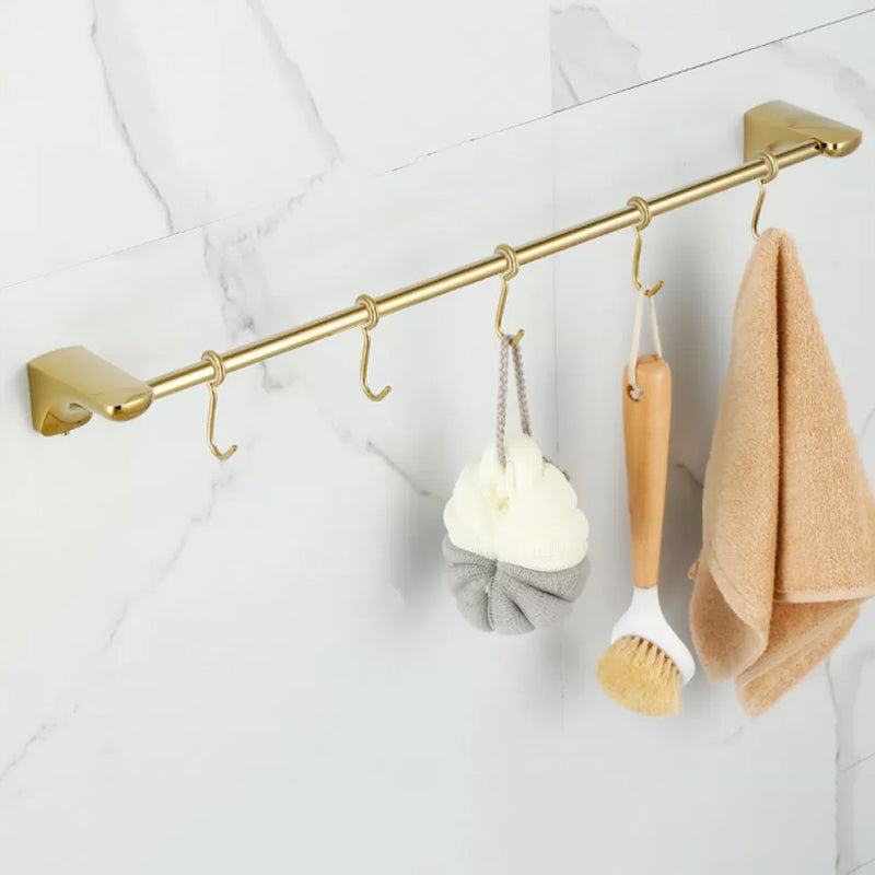 Traditional Bathroom Hardware Gold Bath Shelf Bathroom Accessory Kit