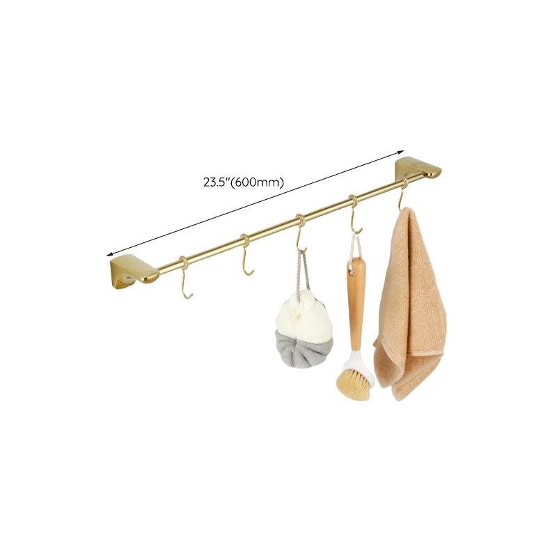 Traditional Bathroom Hardware Gold Bath Shelf Bathroom Accessory Kit