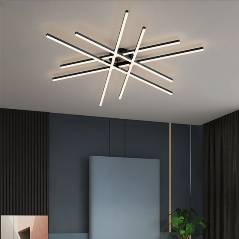 Linear New Modern Flush Mount LED Metal Ceiling Mounted Light for Living Room